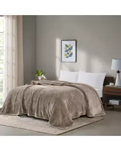 نوفا هوم بطانية "Silky" - مجوز/مجوز كبير - رمادي داكن متوفر في ذا سكاوت - عمّان، الأردن