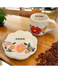 Ceramic Mug 100-150 ml with plate - premium quality product. - كوب سيراميك 100-150 مل مع طبق - منتج عالي الجودة. - Ceramic Mug 100-150 ml with plate - premium quality product. - كوب سيراميك 100-150 مل مع طبق - منتج عالي الجودة.